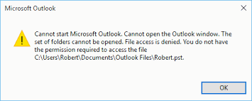 Reparation – Kan Aadgang PST fil eller Starte Outlook efter Opgradering Windows 10