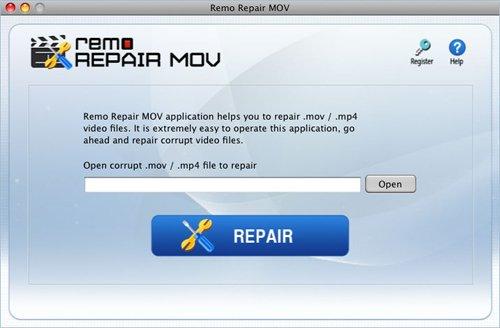 HD Video Repair Utility Mac - Main Screen