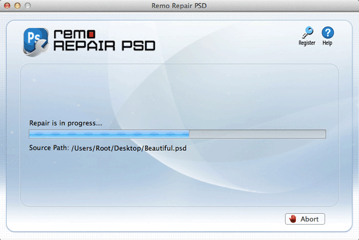 PSD File on Mac OS X Repair - Repair Process