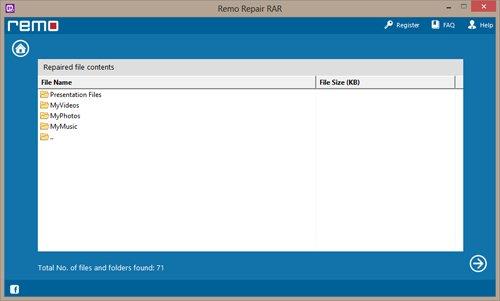Extracting Windows 7 RAR Files - Preview Files